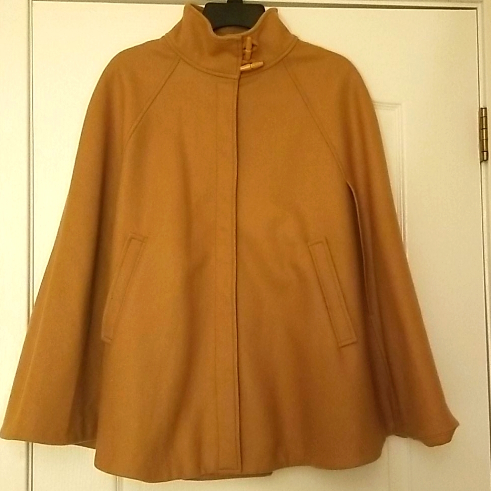 Wool blend cape